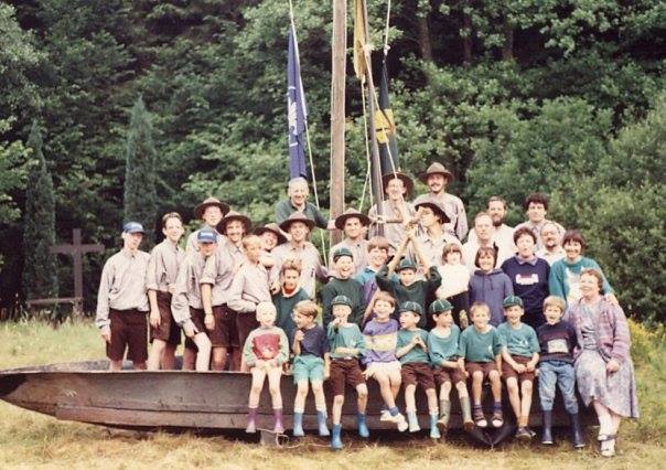 Leden scouts Kalfort op kamp